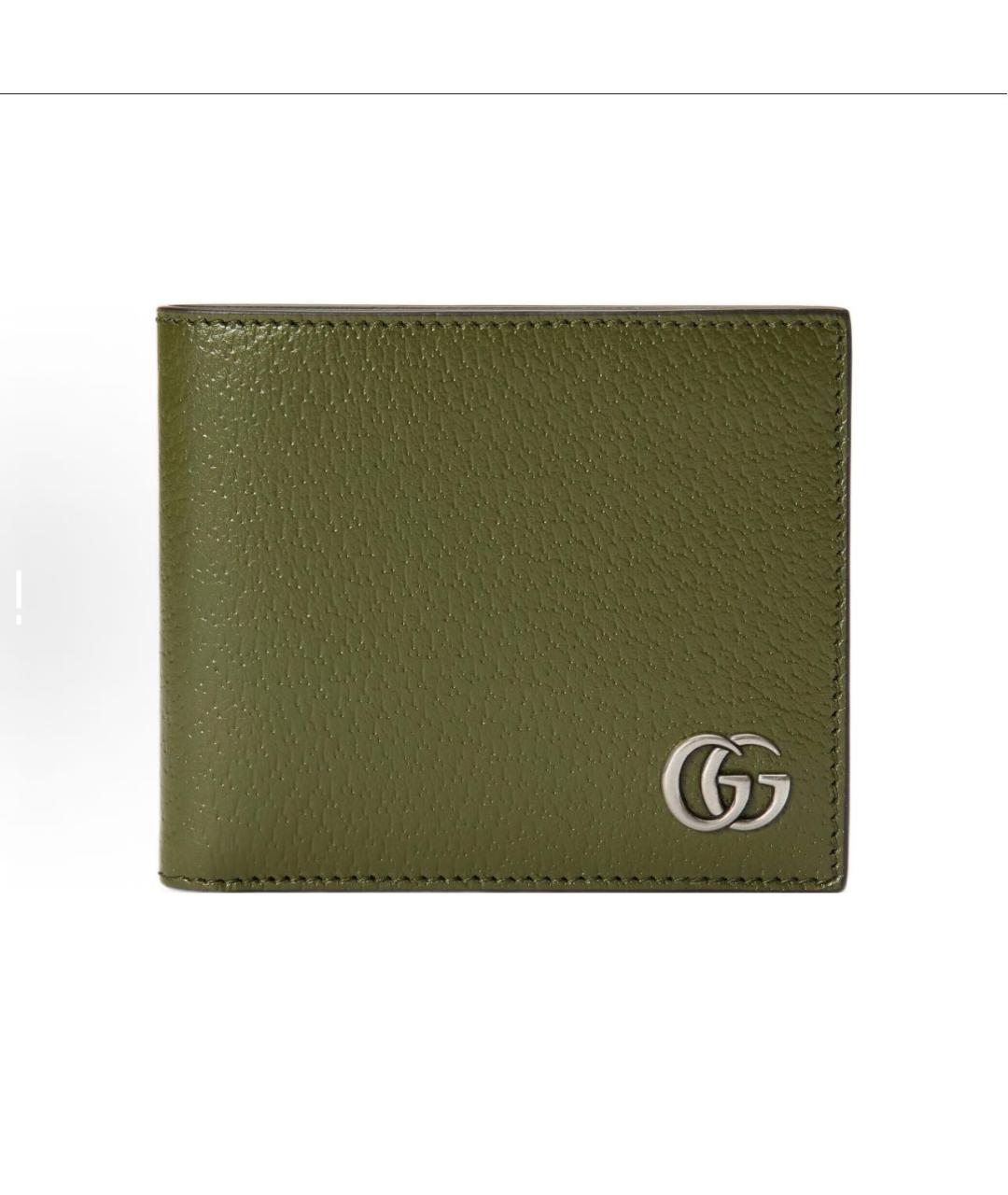GUCCI Зеленый кожаный кошелек, фото 7