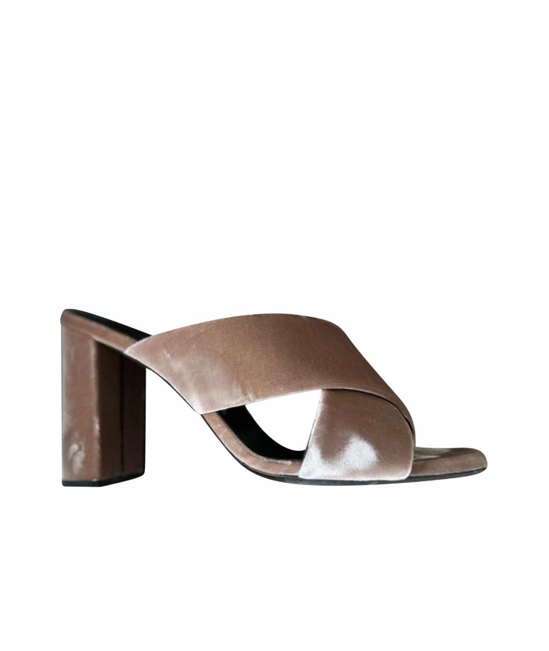SAINT LAURENT Розовые мюли, фото 1