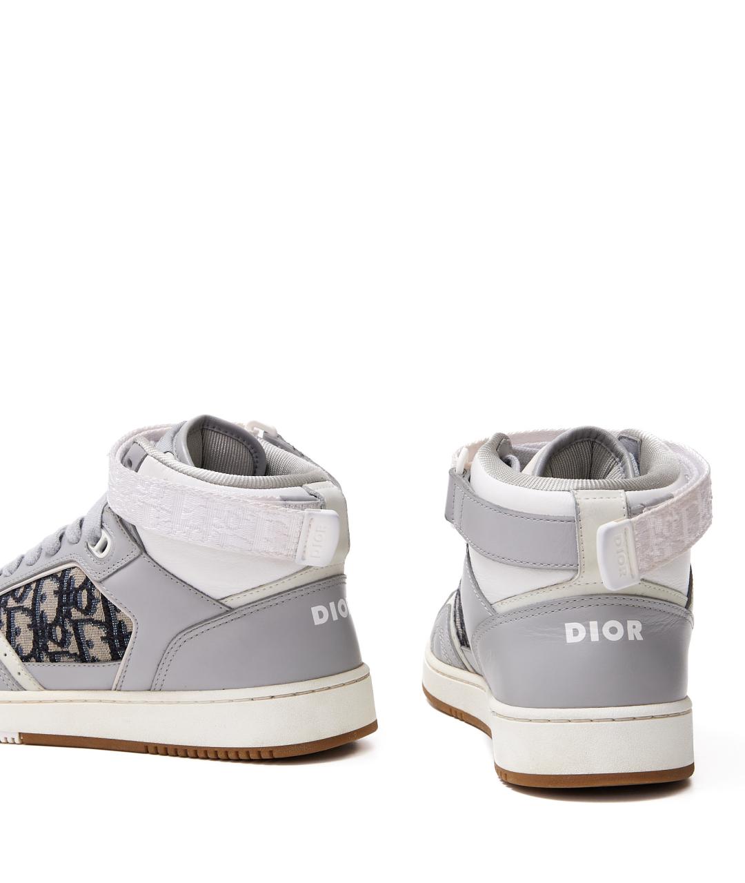 CHRISTIAN DIOR Серые кожаные кеды, фото 8