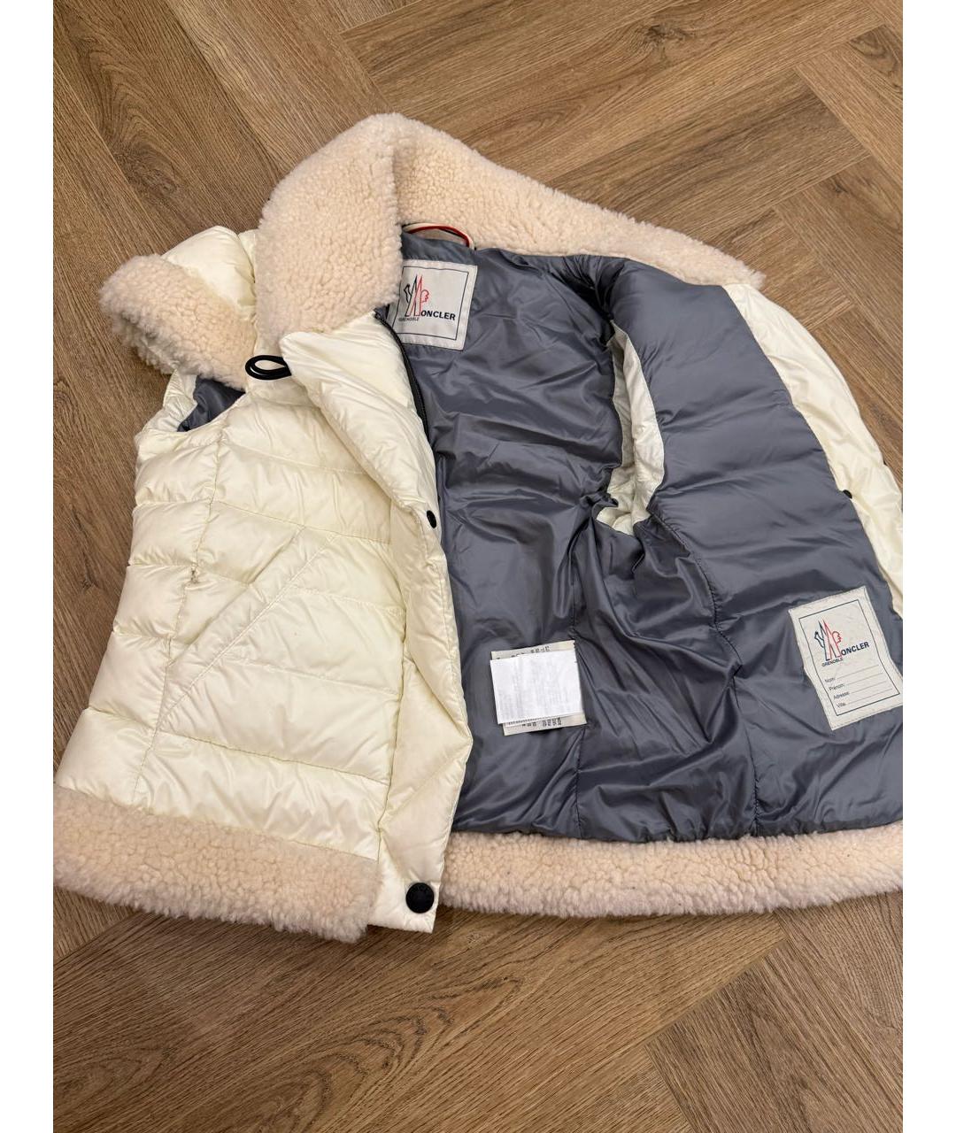 MONCLER Белый жилет, фото 3