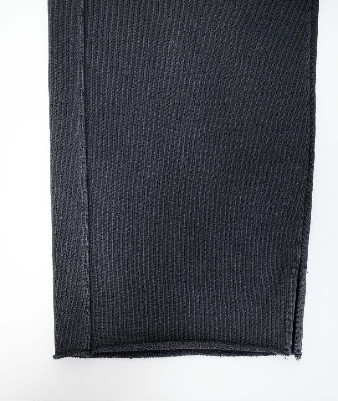 MM6 MAISON MARGIELA Серые хлопковые прямые брюки, фото 4