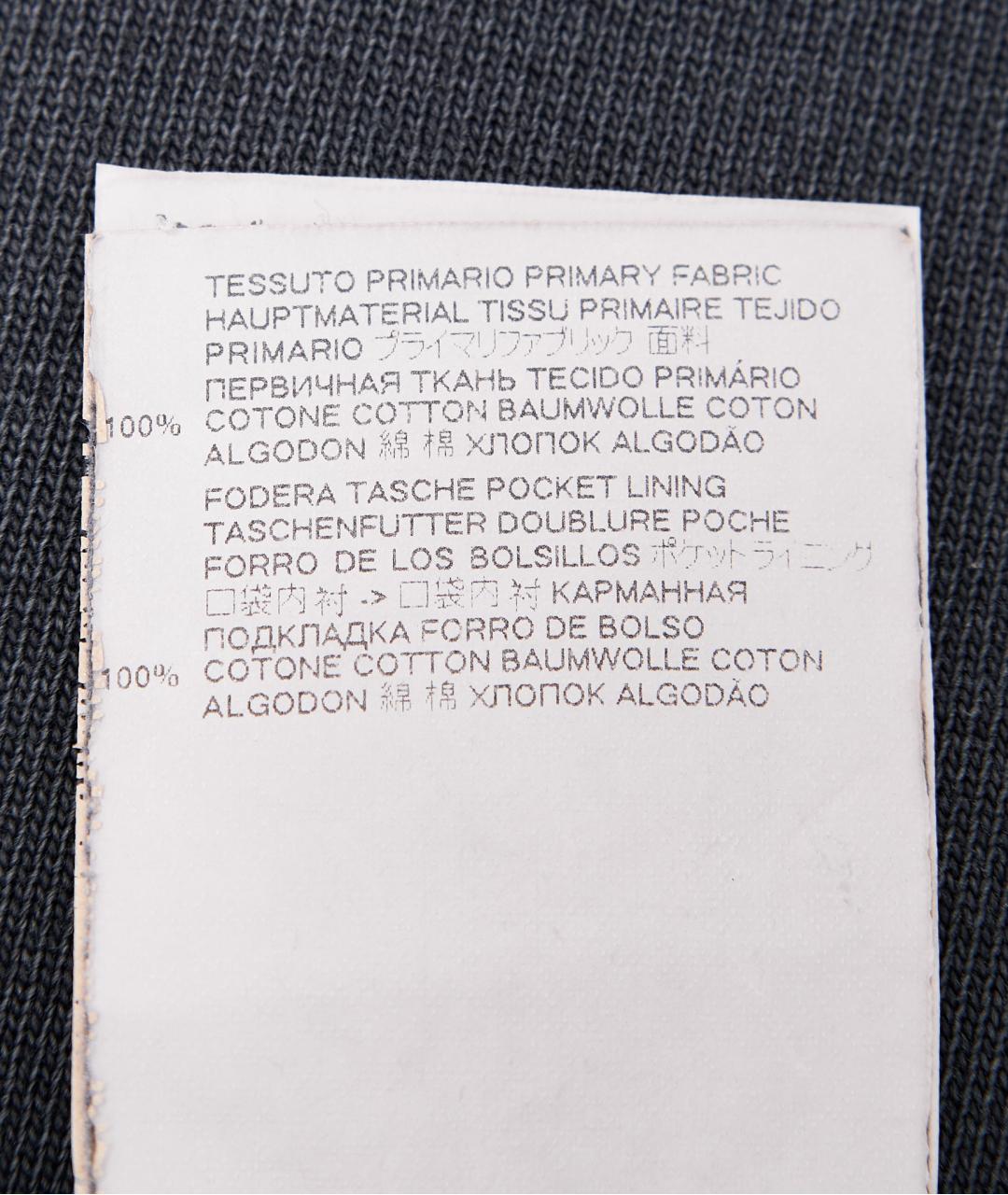 MM6 MAISON MARGIELA Серые хлопковые прямые брюки, фото 6