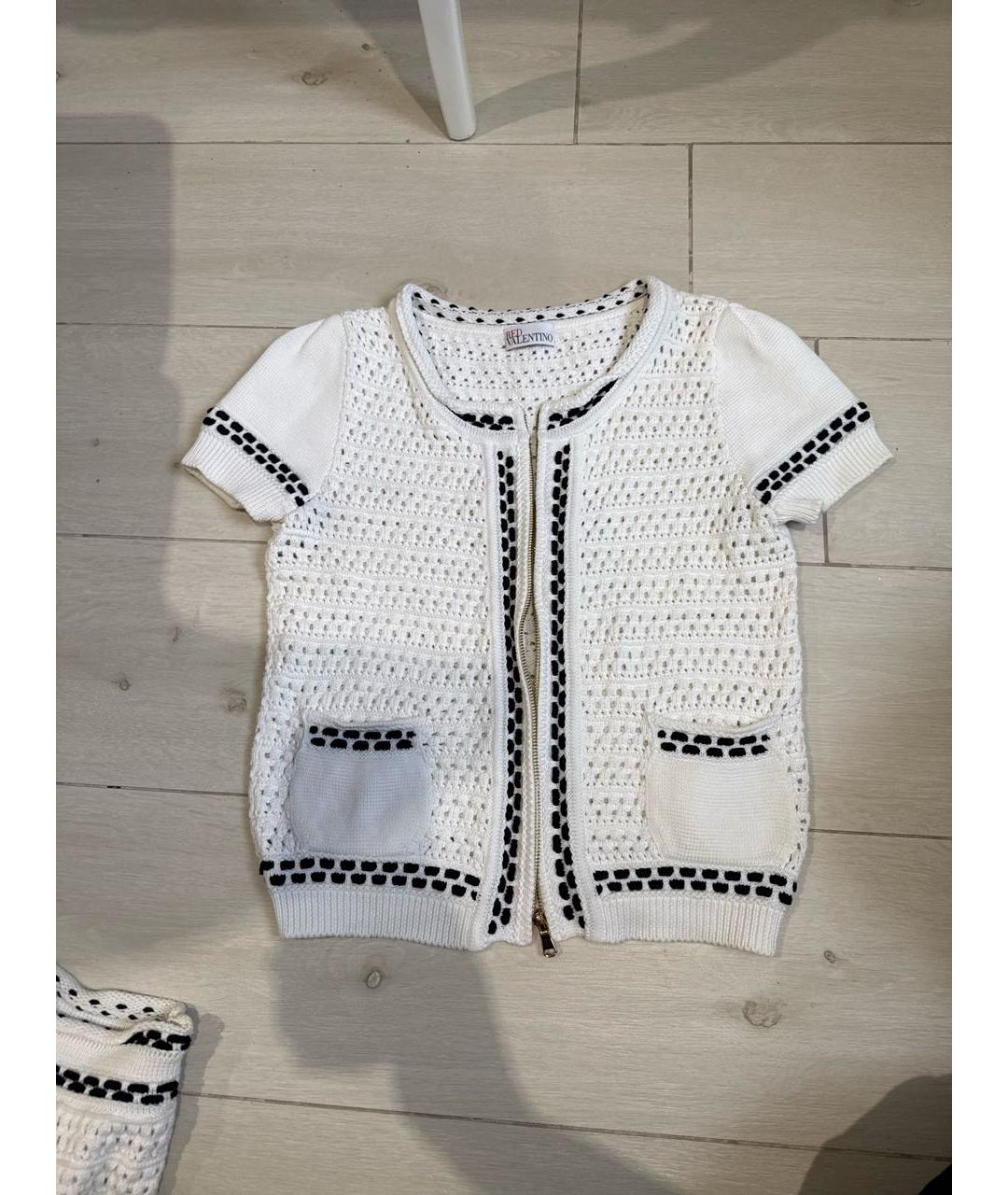 RED VALENTINO Белый полиэстеровый костюм с юбками, фото 5