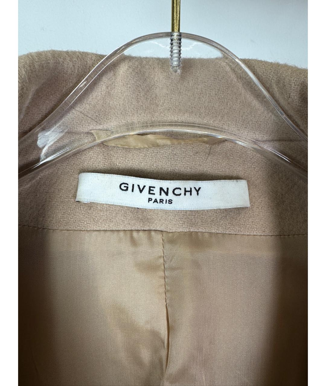GIVENCHY Бежевое шерстяное пальто, фото 8