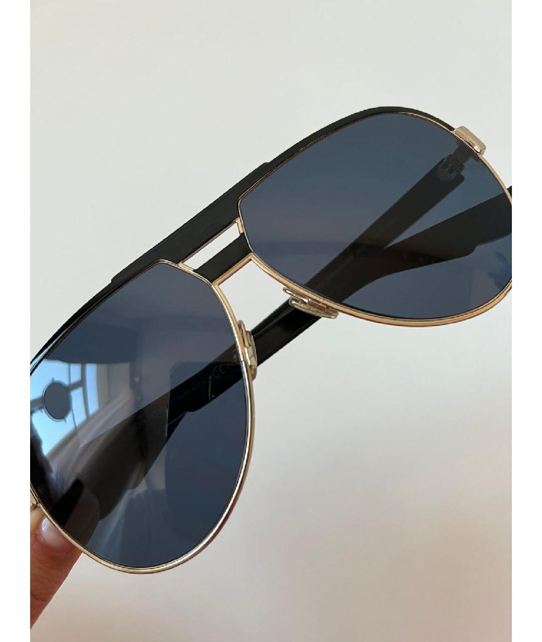 CHRISTIAN DIOR Черные металлические солнцезащитные очки, фото 6