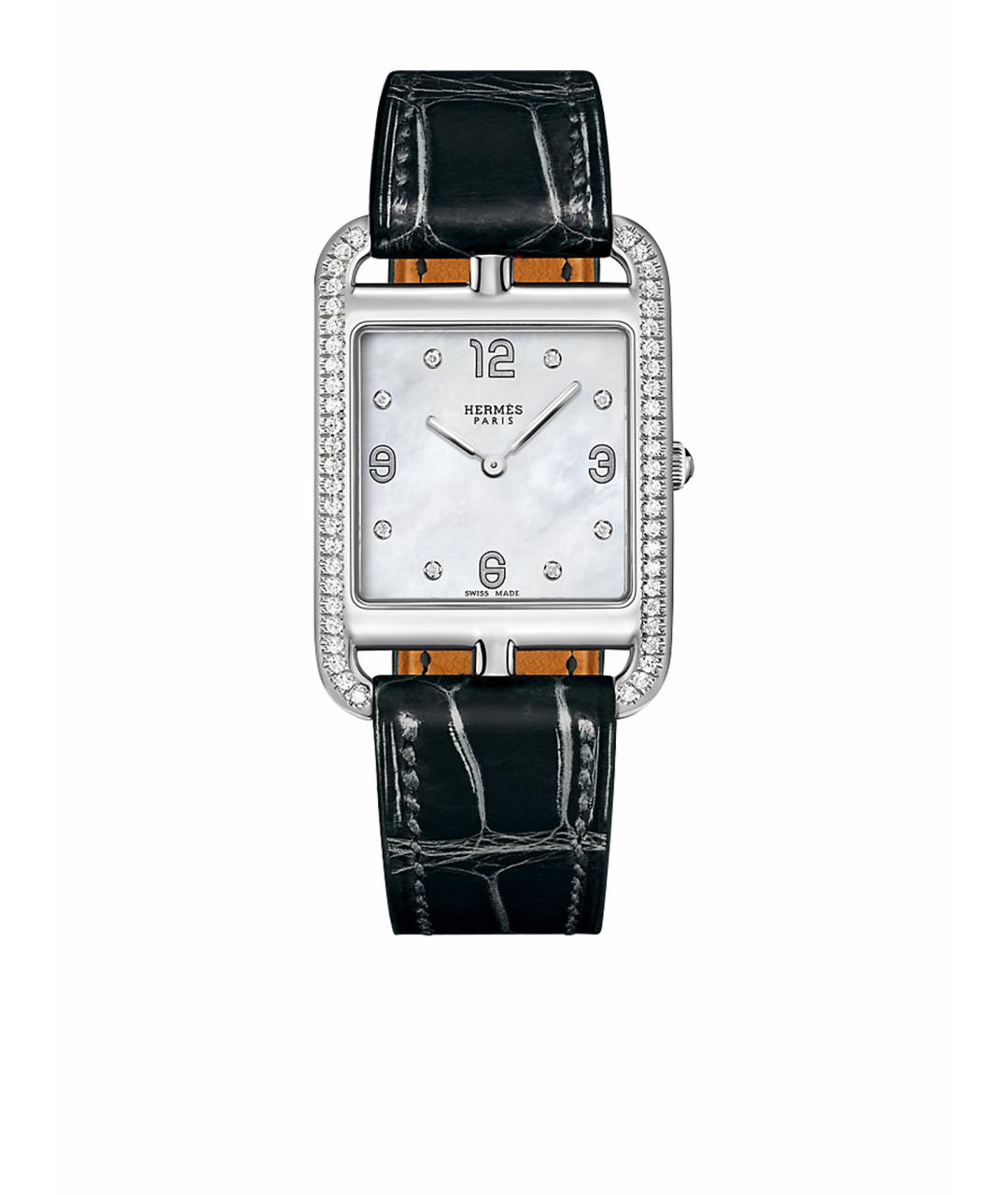 HERMES Серебряные стальные часы, фото 1