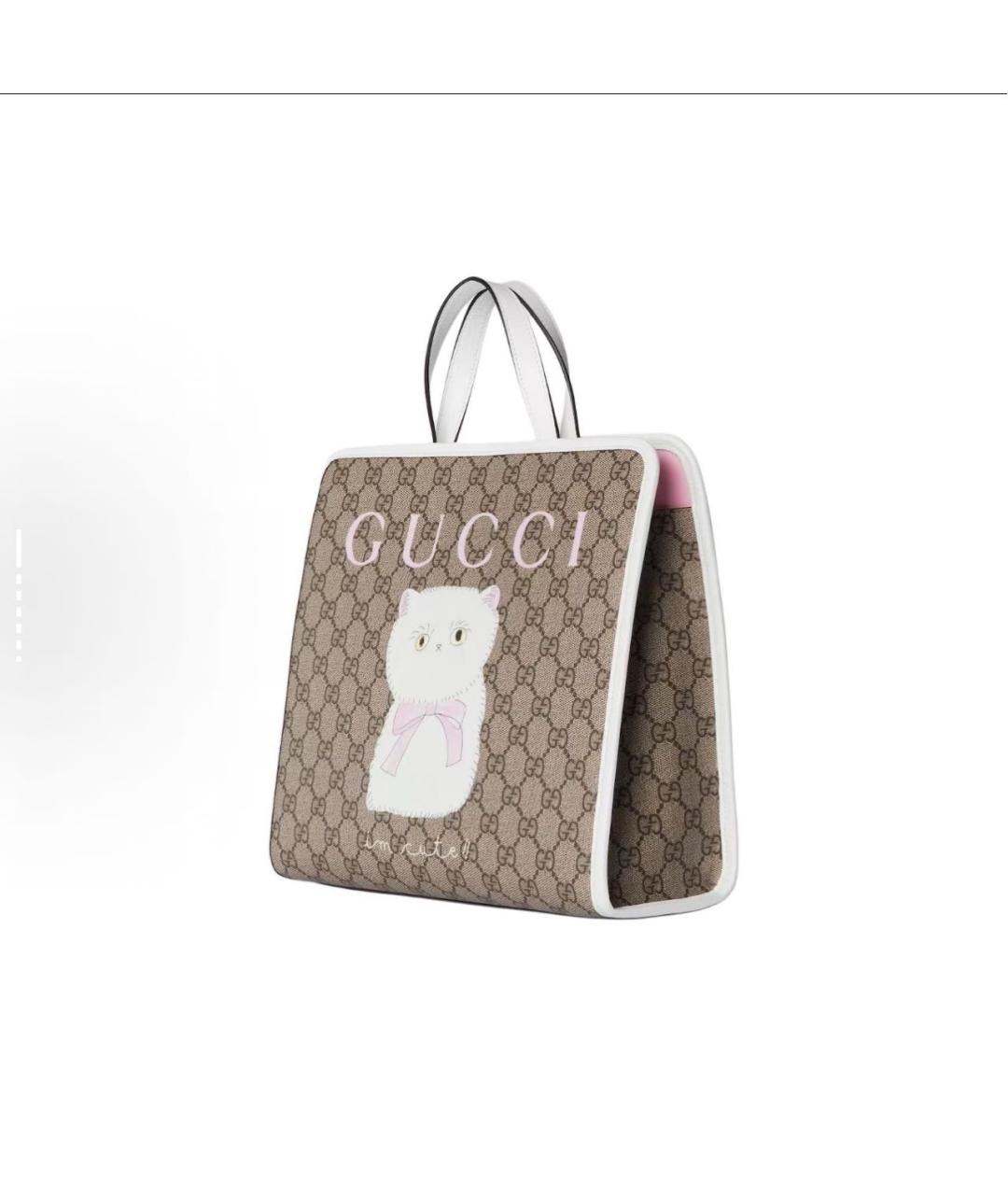 GUCCI Коричневая сумка тоут, фото 2