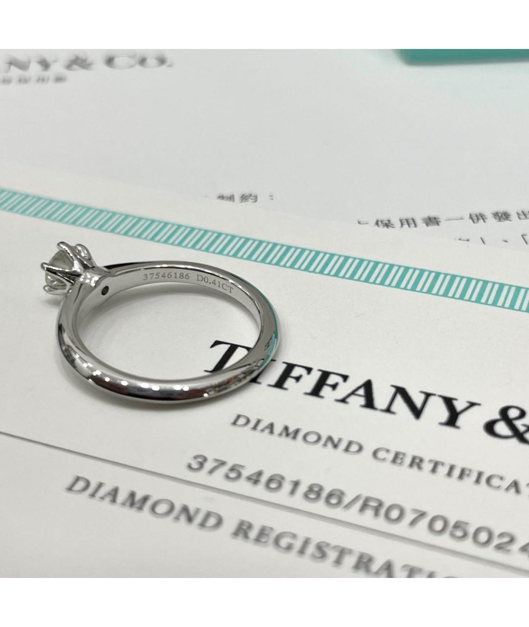 TIFFANY&CO Платиновое кольцо, фото 5