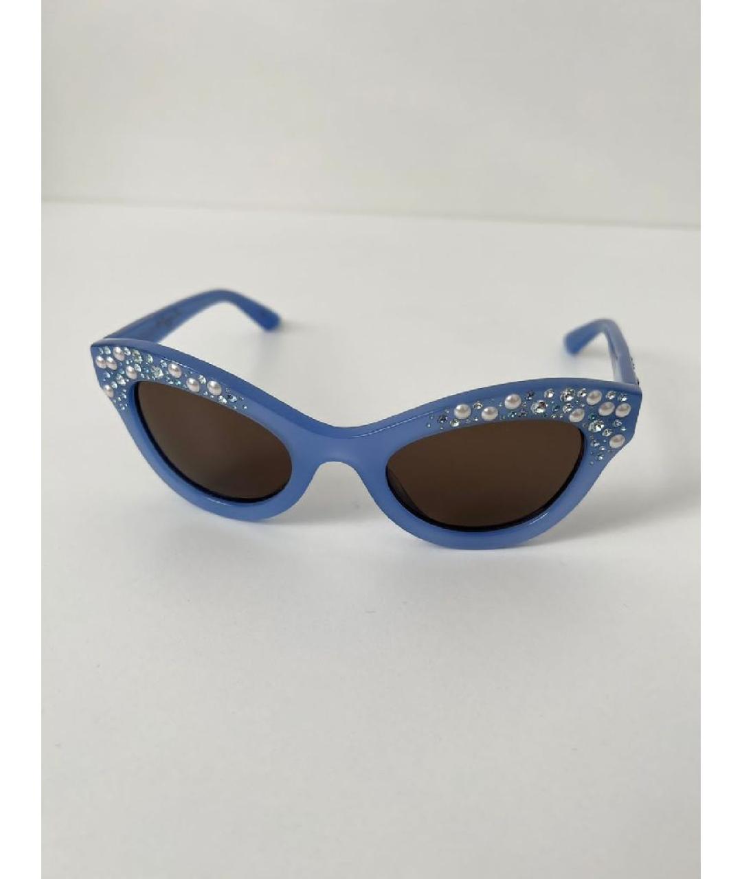 CHRISTIAN DIOR Бирюзовые пластиковые солнцезащитные очки, фото 10