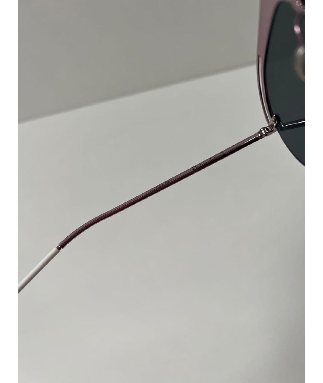 CHRISTIAN DIOR Коралловые металлические солнцезащитные очки, фото 3
