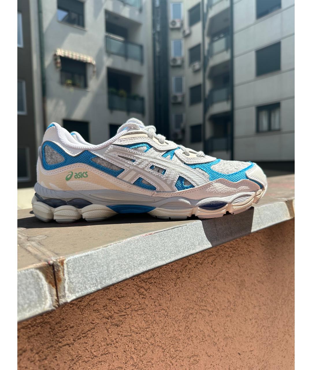 ASICS Белые кожаные кроссовки, фото 9
