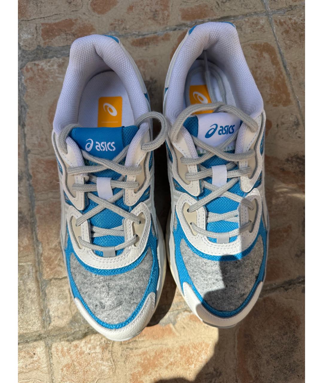 ASICS Белые кожаные кроссовки, фото 5