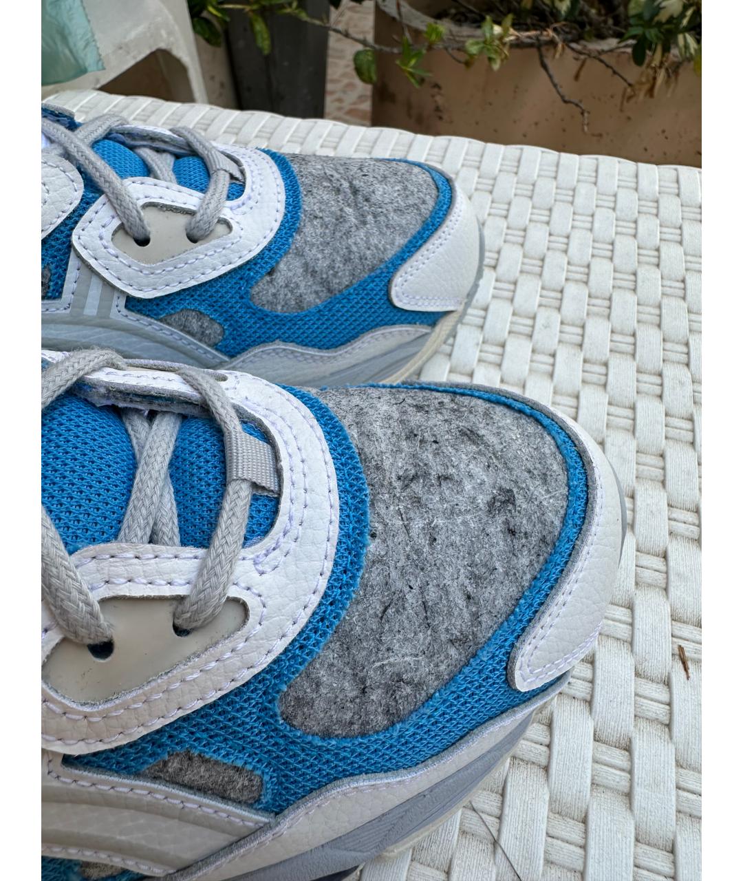 ASICS Белые кожаные кроссовки, фото 7