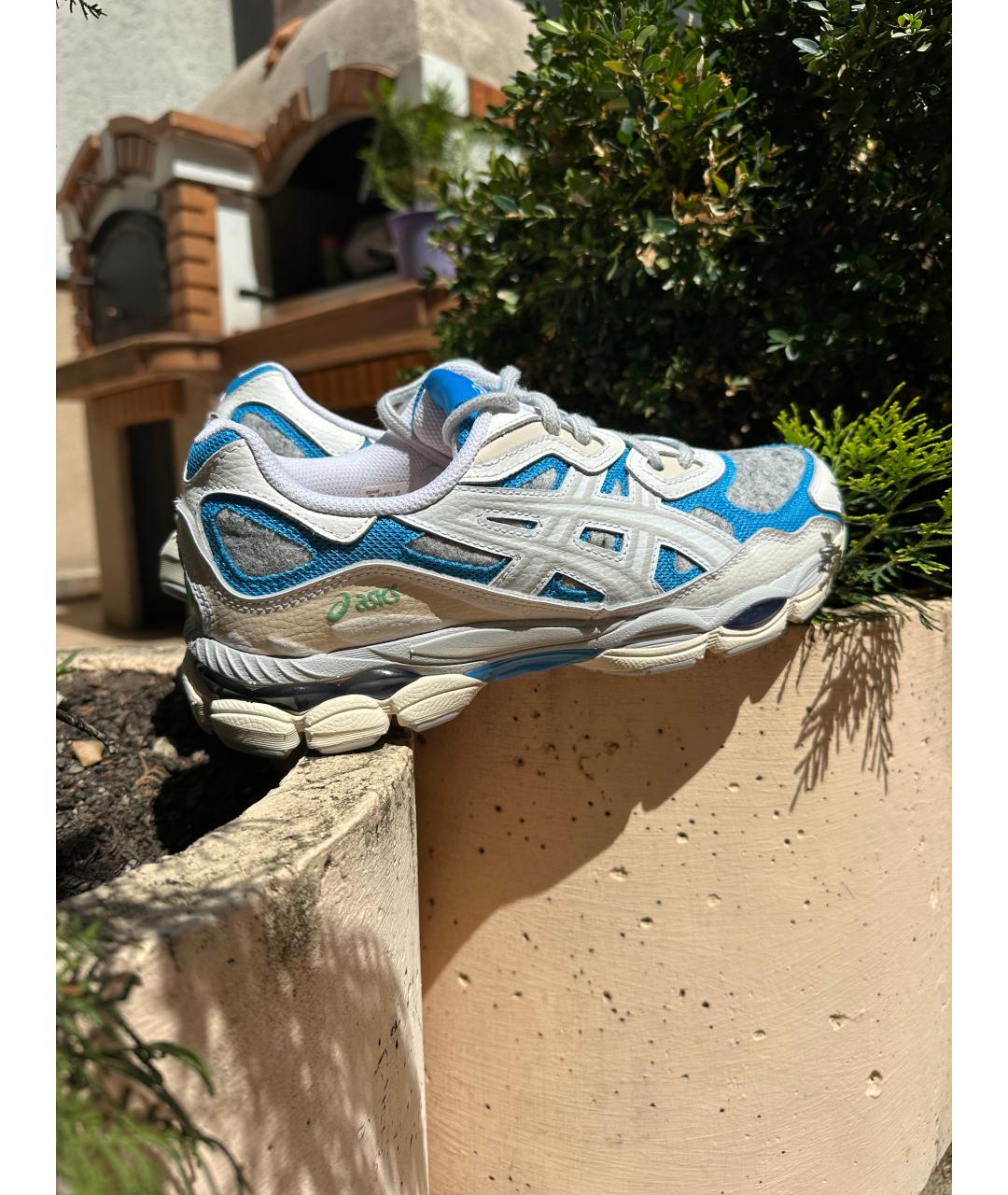 ASICS Белые кожаные кроссовки, фото 4