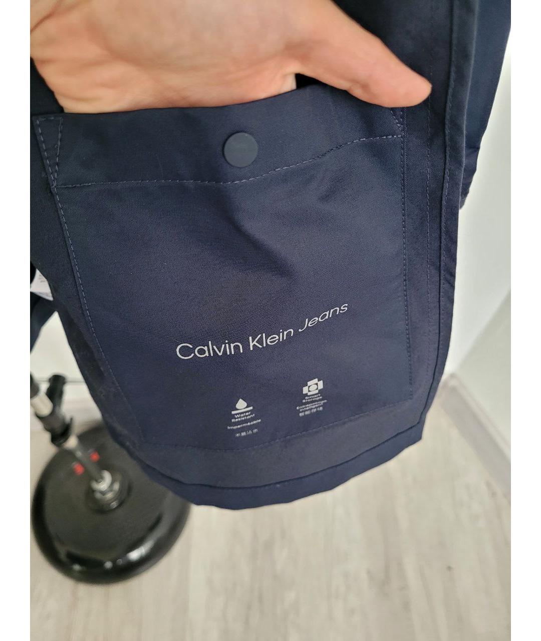 CALVIN KLEIN Синяя хлопковая парка, фото 6