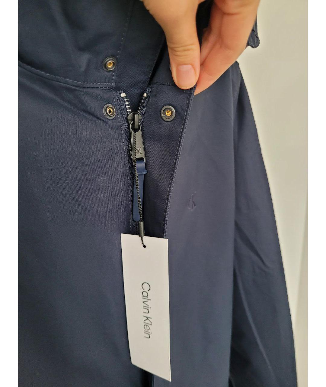 CALVIN KLEIN Синяя хлопковая парка, фото 5