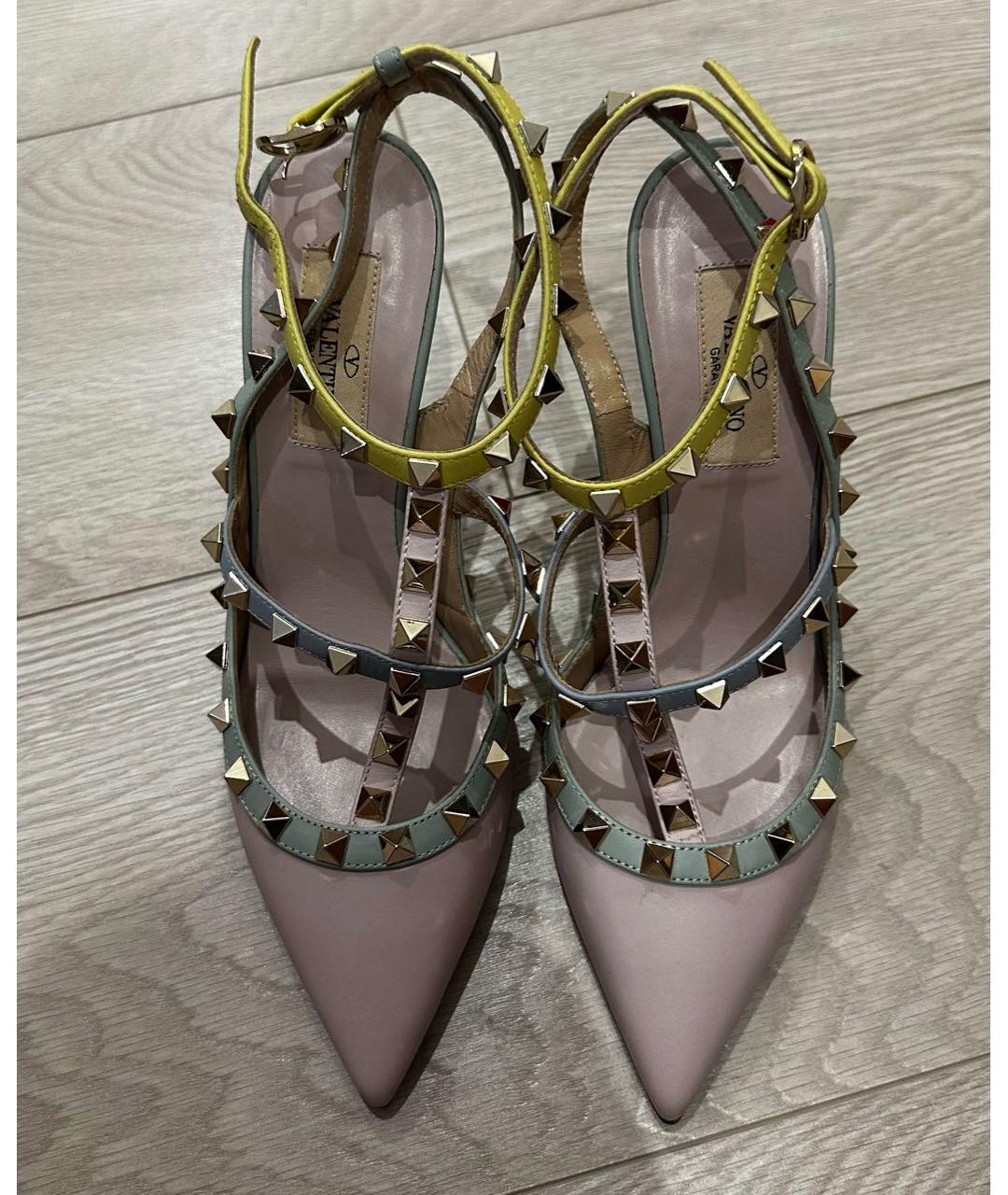VALENTINO Мульти кожаные босоножки, фото 2