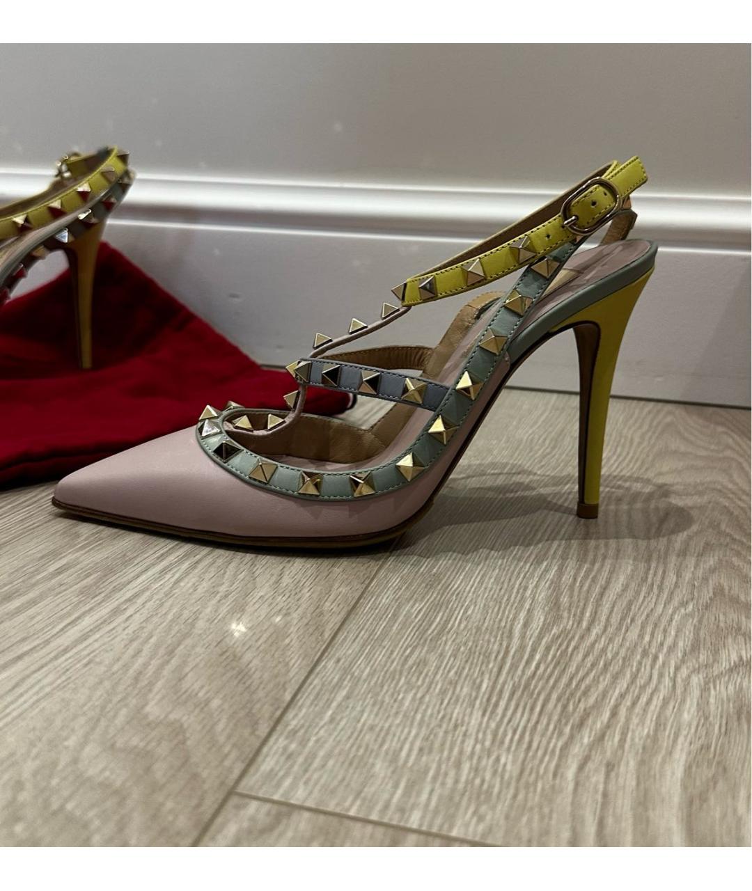 VALENTINO Мульти кожаные босоножки, фото 8