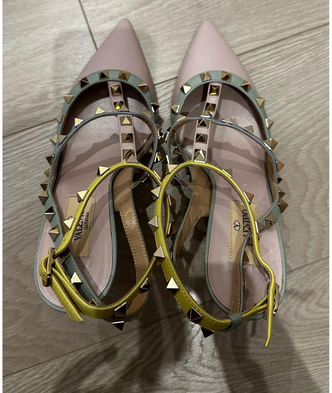VALENTINO Мульти кожаные босоножки, фото 3