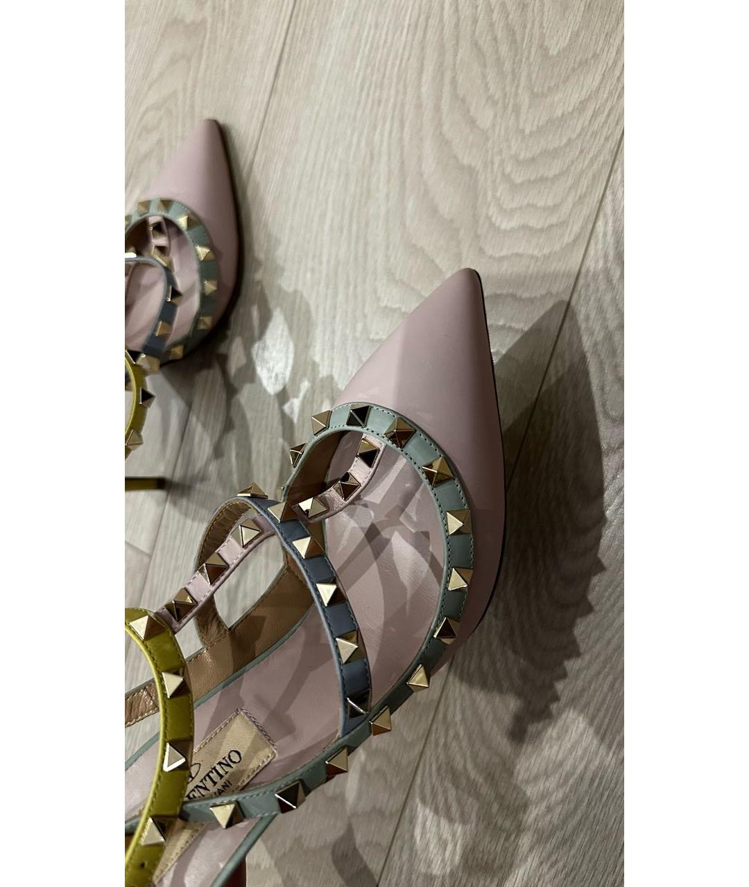VALENTINO Мульти кожаные босоножки, фото 5