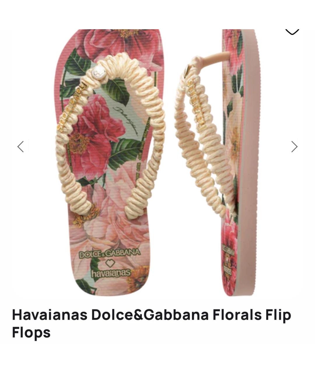 DOLCE&GABBANA Мульти резиновые шлепанцы, фото 3