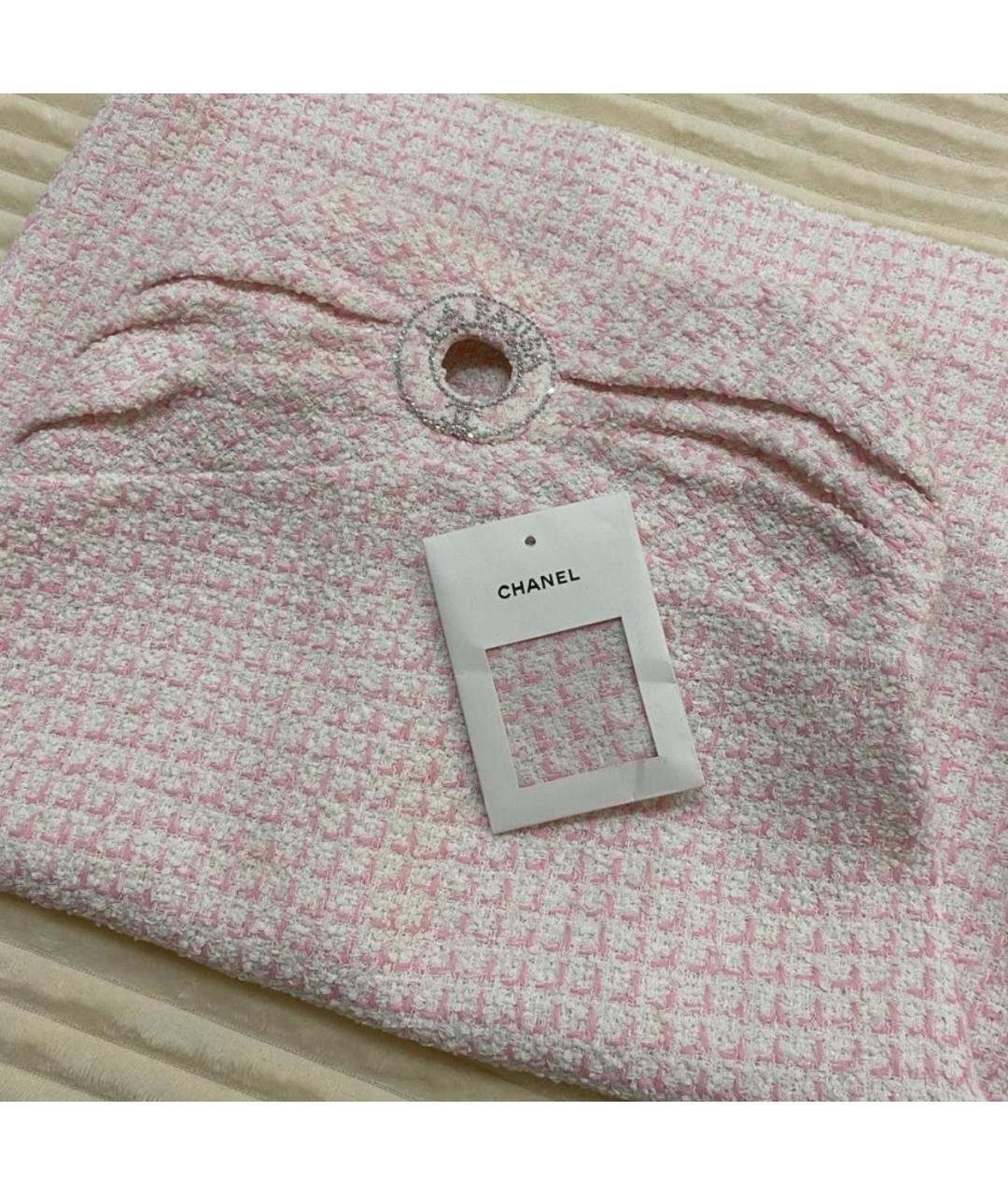 CHANEL Розовый хлопковый сарафан, фото 5