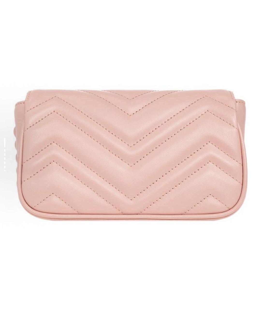 GUCCI Розовая кожаная сумка через плечо, фото 3
