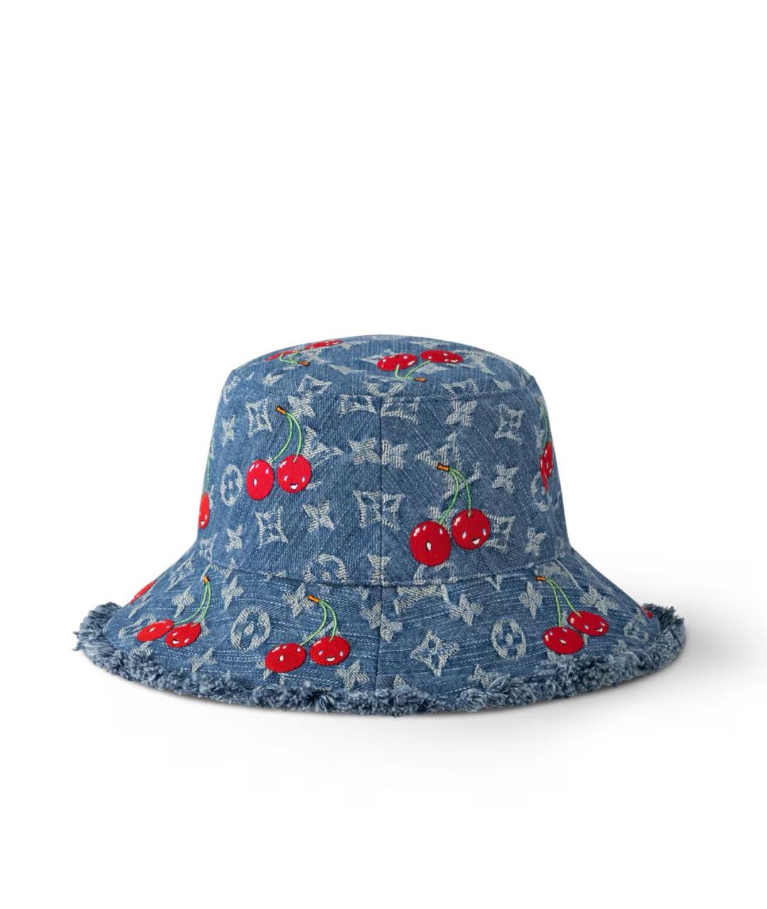 LOUIS VUITTON Голубая хлопковая панама, фото 3