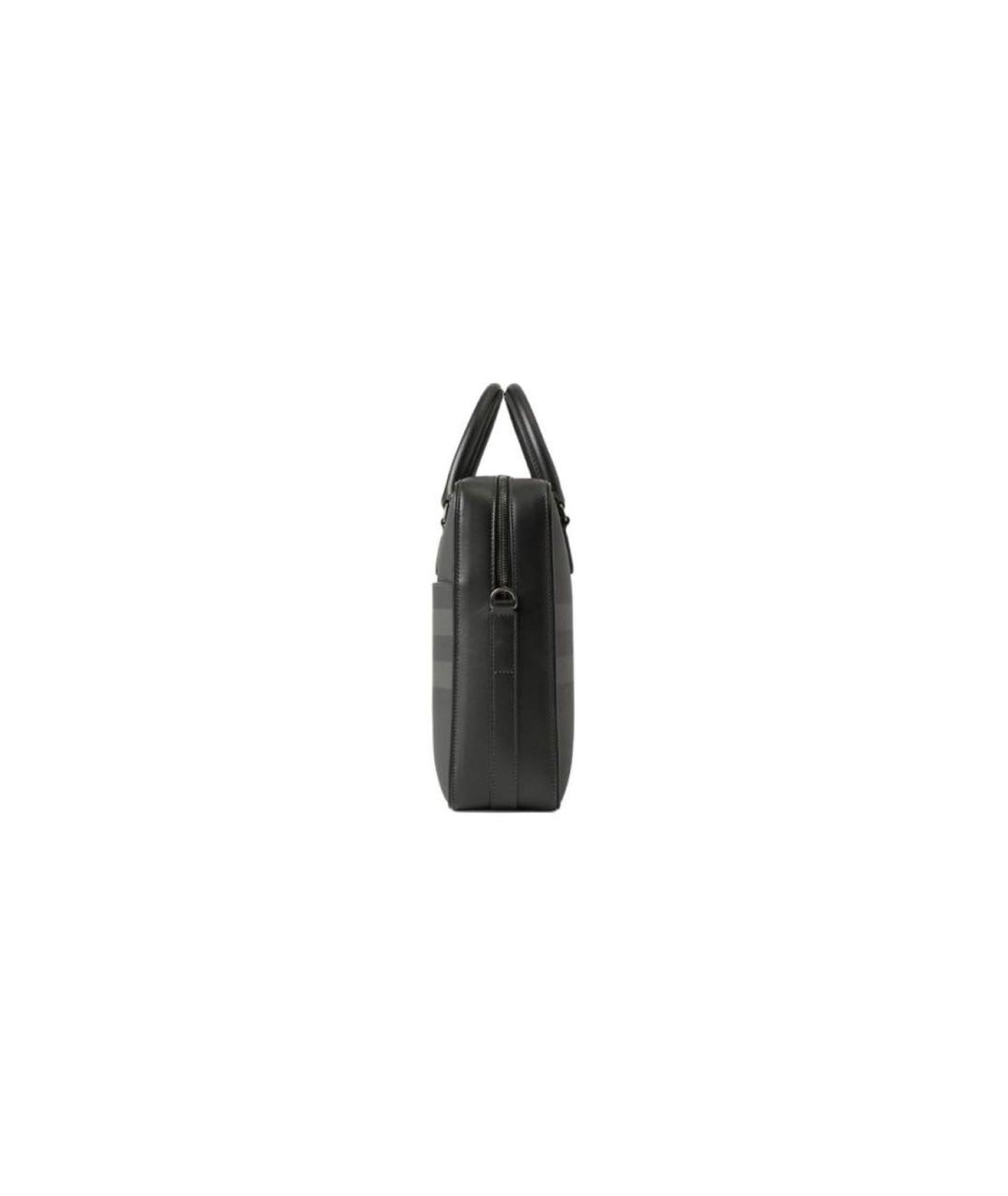 BURBERRY Антрацитовый портфель, фото 2