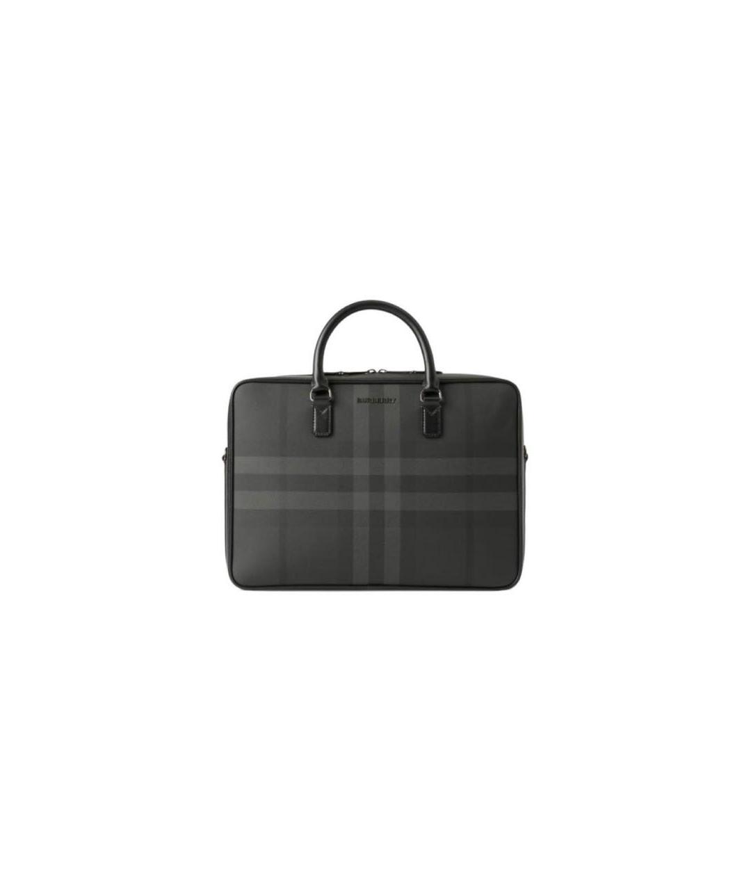 BURBERRY Антрацитовый портфель, фото 1