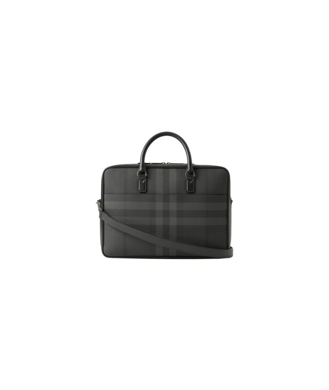 BURBERRY Антрацитовый портфель, фото 3