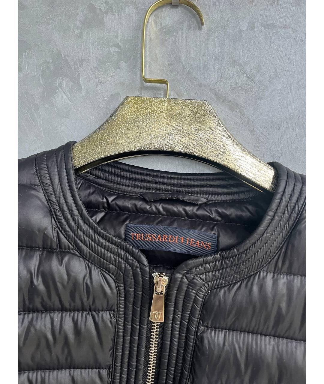 TRUSSARDI JEANS Черный пуховик, фото 5