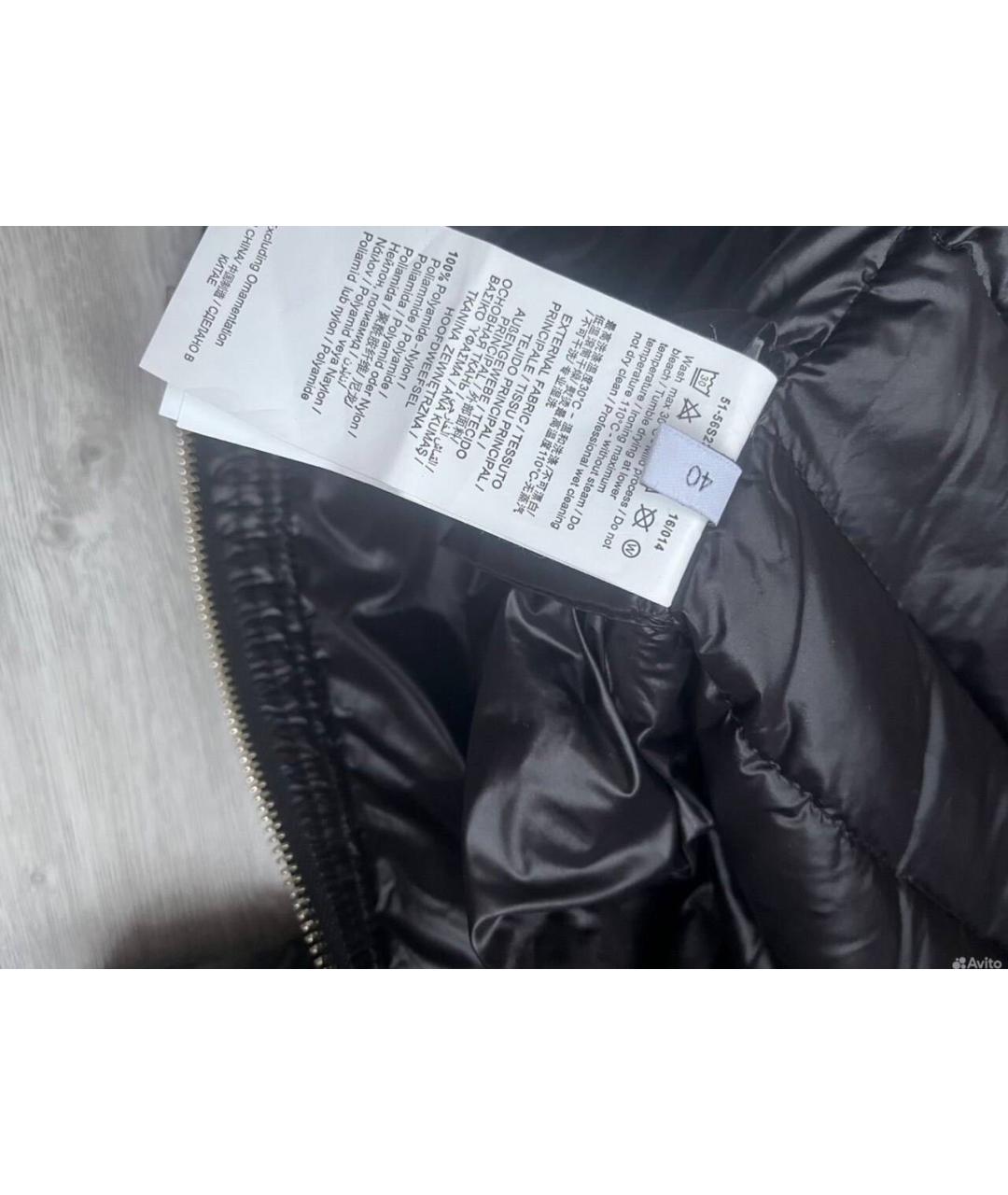 TRUSSARDI JEANS Черный пуховик, фото 6