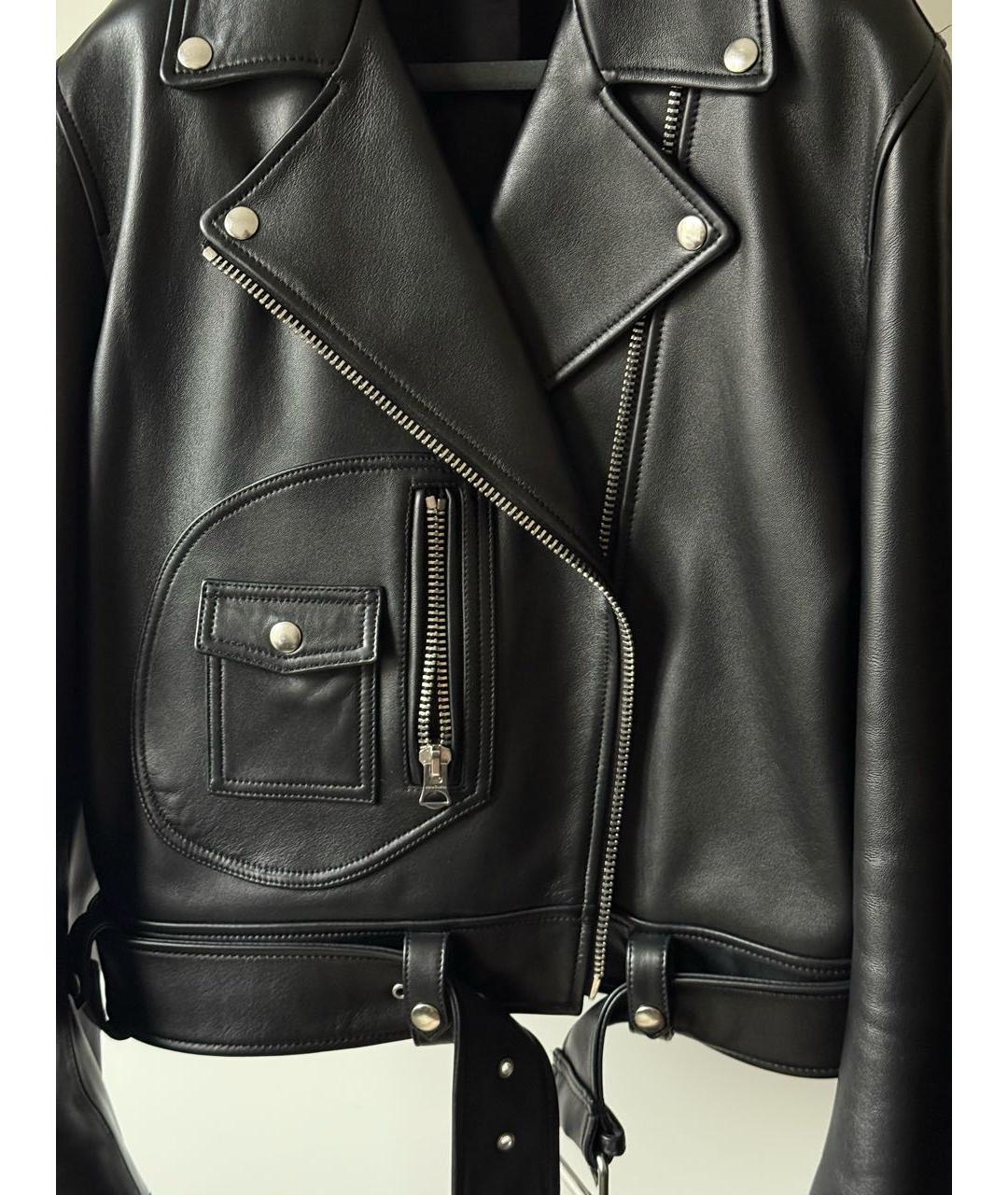 ACNE STUDIOS Черная кожаная куртка, фото 4