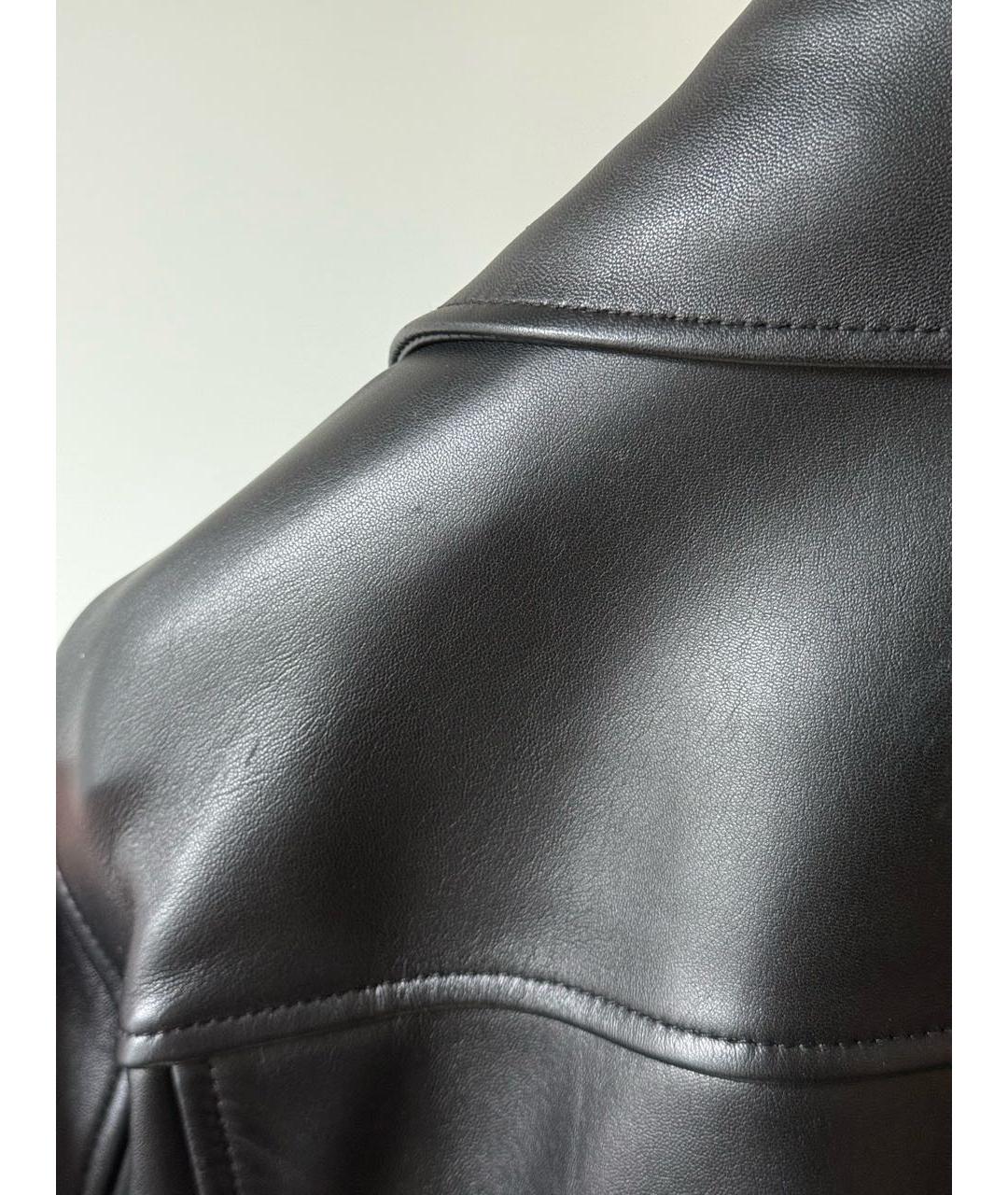 ACNE STUDIOS Черная кожаная куртка, фото 5