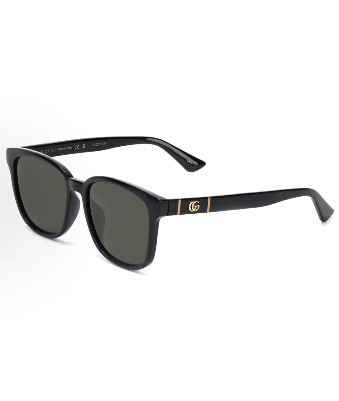 GUCCI Черные пластиковые солнцезащитные очки, фото 4
