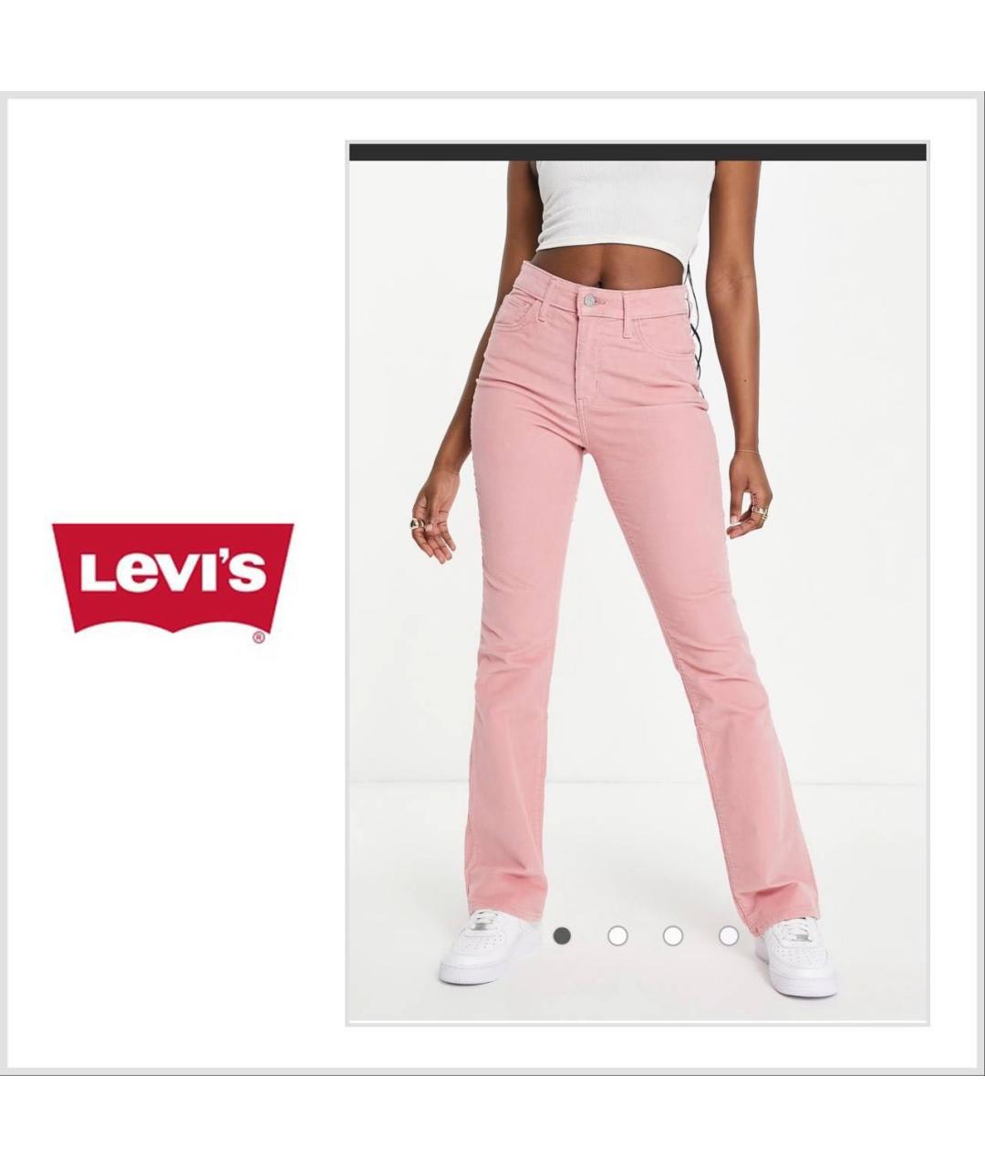 LEVI'S Розовые джинсы клеш, фото 2