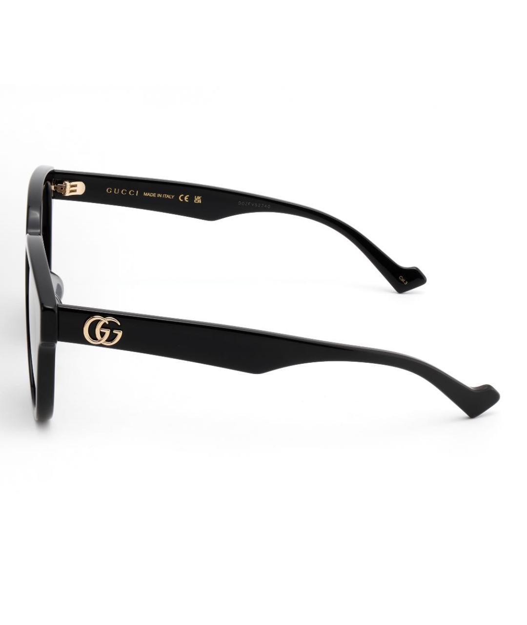 GUCCI Черные пластиковые солнцезащитные очки, фото 3