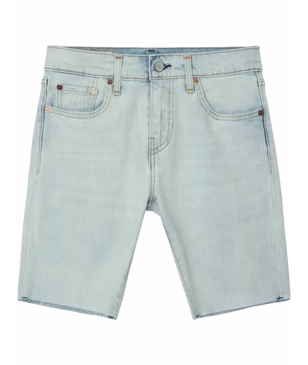 LEVI'S Голубые деним шорты, фото 1