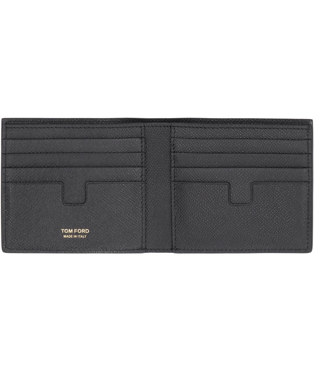 TOM FORD Черный кожаный кошелек, фото 4