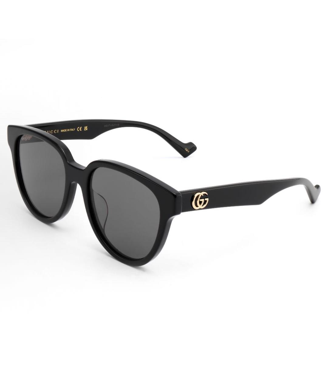 GUCCI Черные пластиковые солнцезащитные очки, фото 5