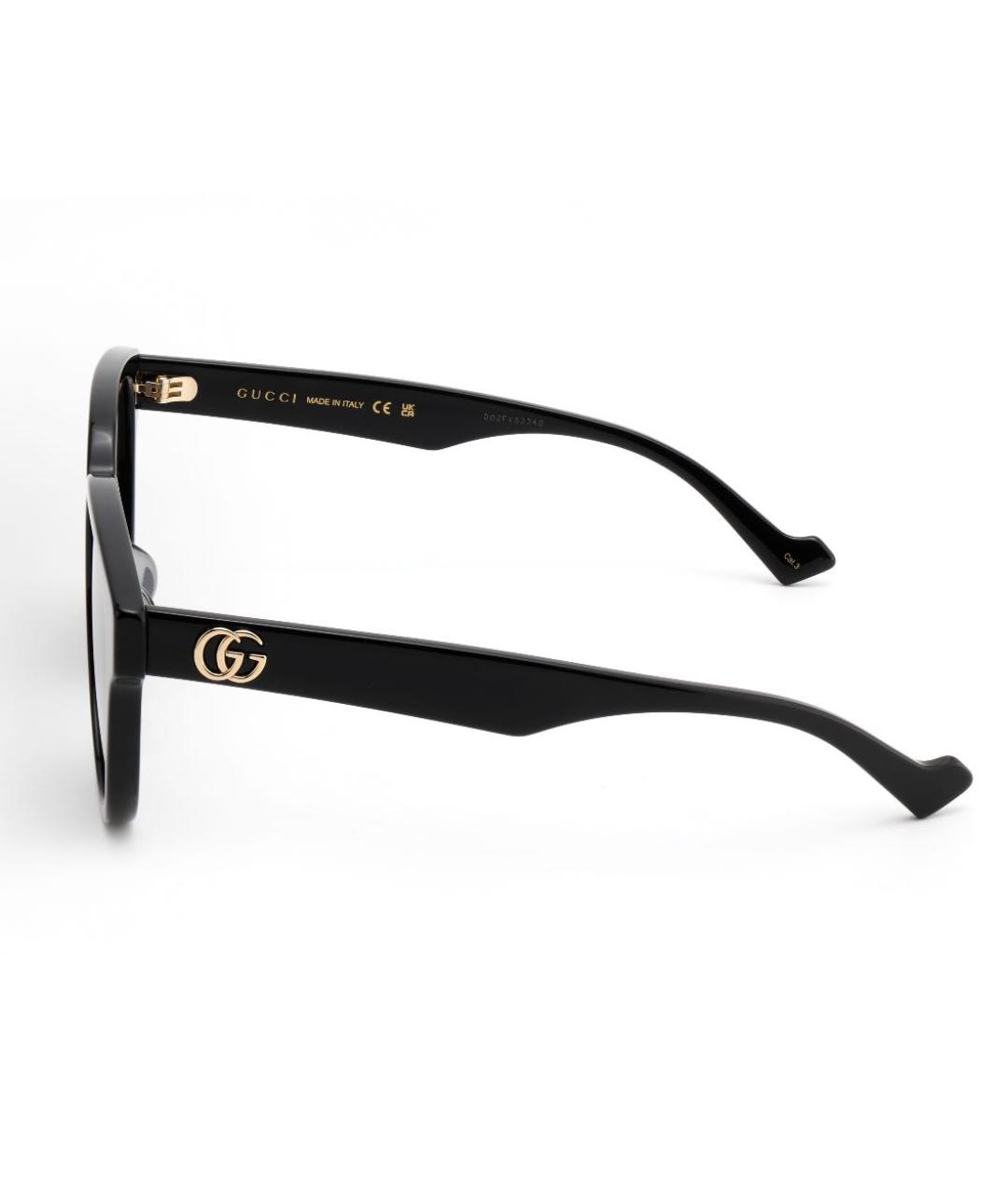 GUCCI Черные пластиковые солнцезащитные очки, фото 3