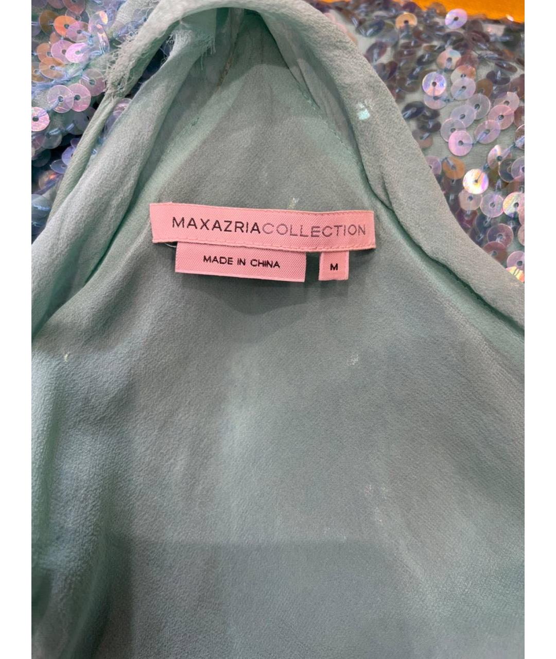 BCBG MAXAZRIA Бирюзовое шелковое вечернее платье, фото 3