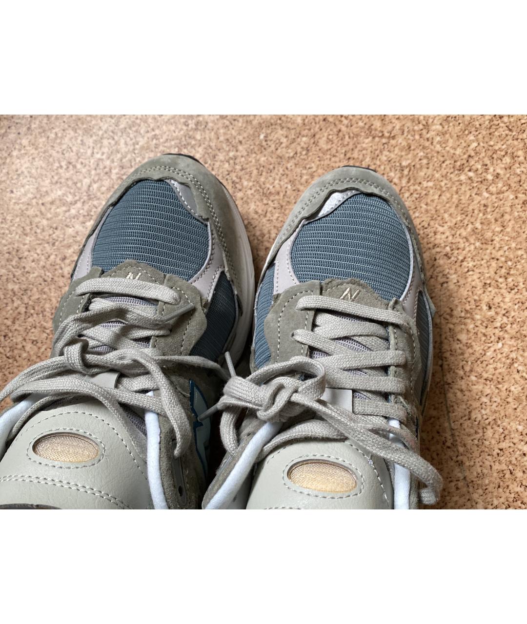 NEW BALANCE Серые замшевые низкие кроссовки / кеды, фото 7