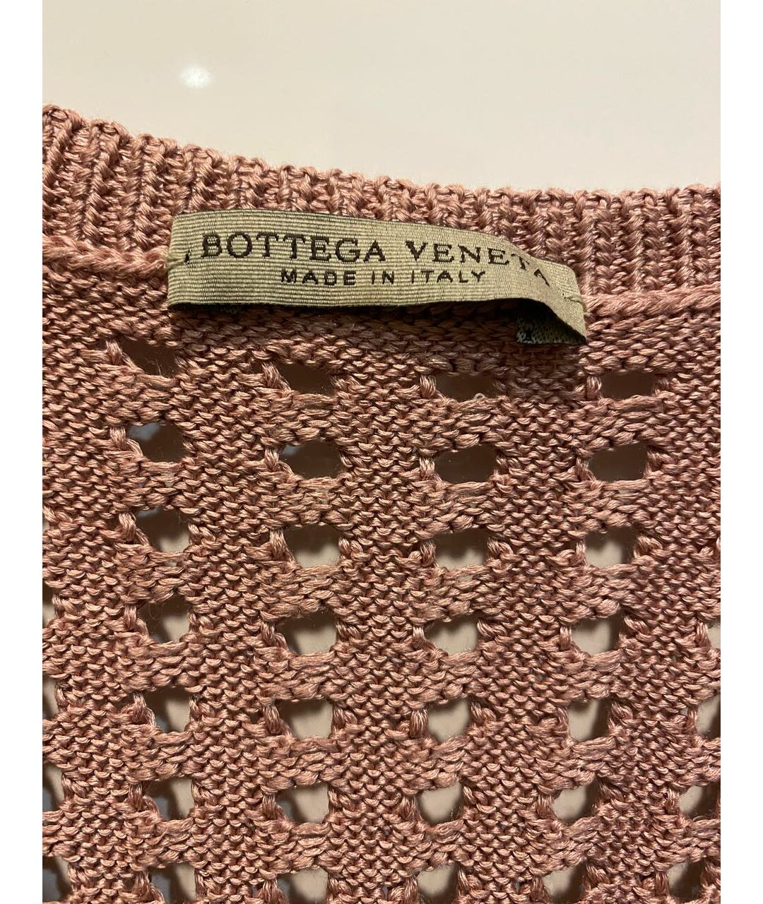 BOTTEGA VENETA Розовая майка, фото 3