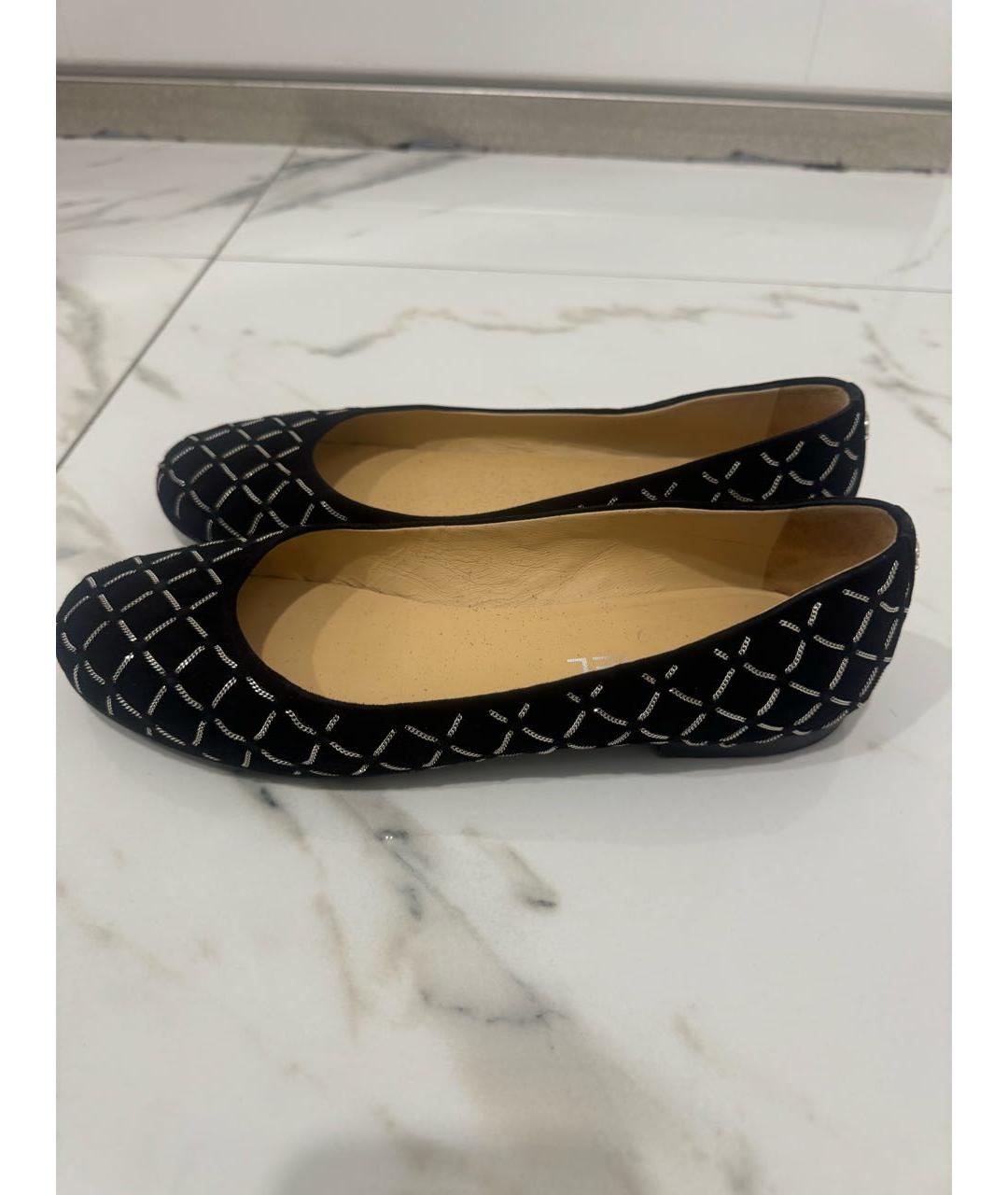 CHANEL Черные замшевые балетки, фото 5