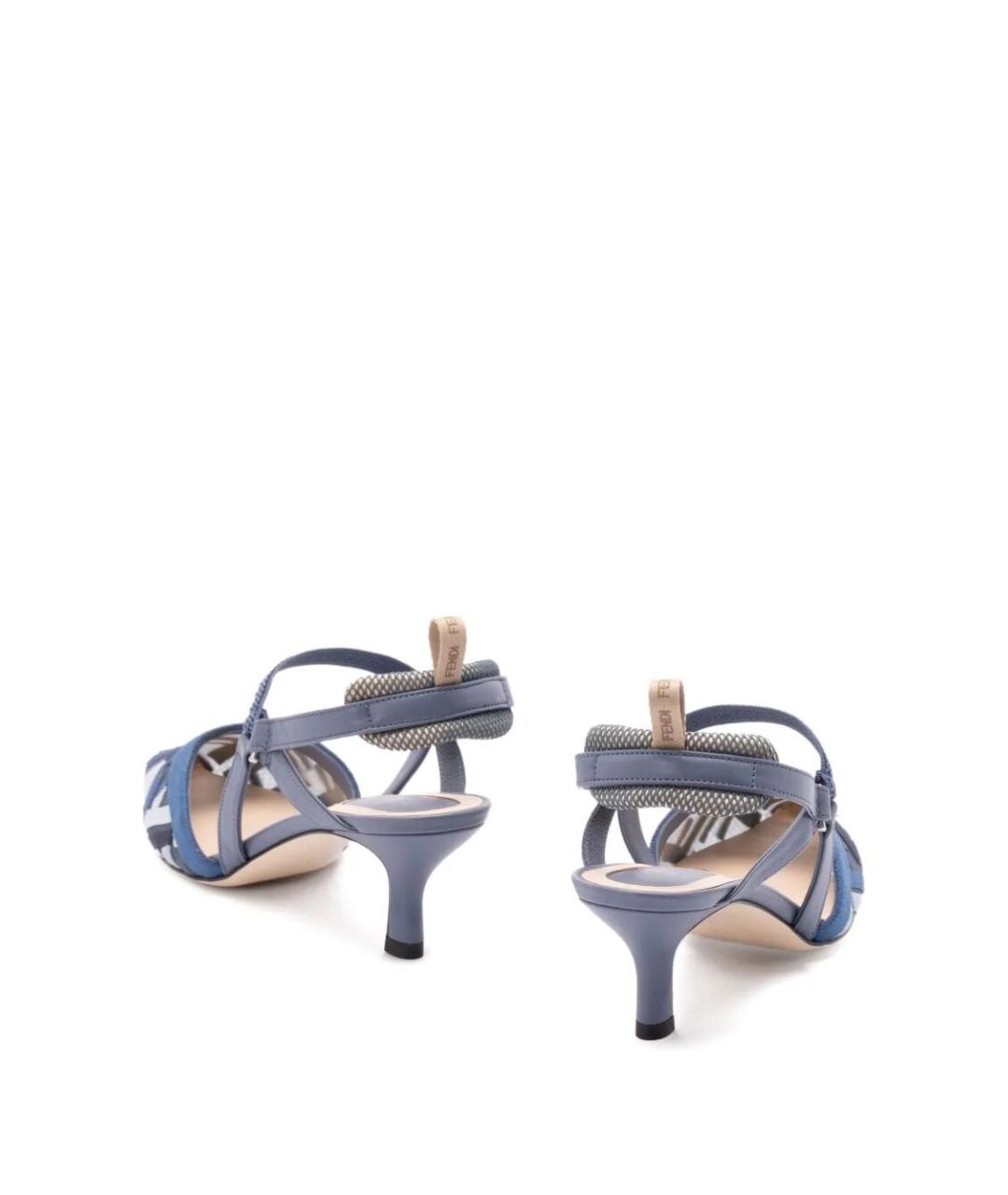 FENDI Синие туфли, фото 3
