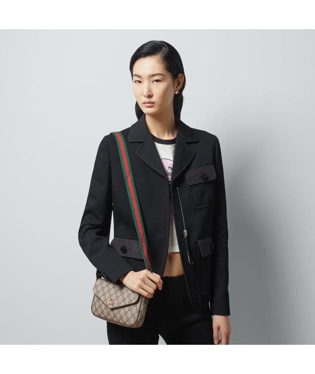 GUCCI Коричневая сумка через плечо, фото 4