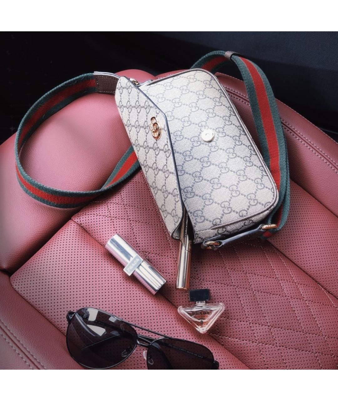 GUCCI Коричневая сумка через плечо, фото 3