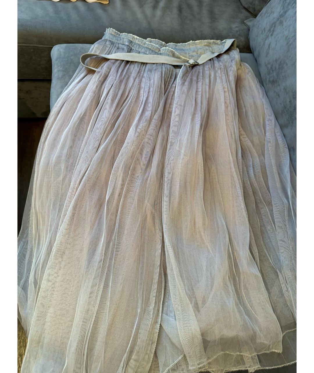 CHRISTIAN DIOR Бежевая юбка макси, фото 6